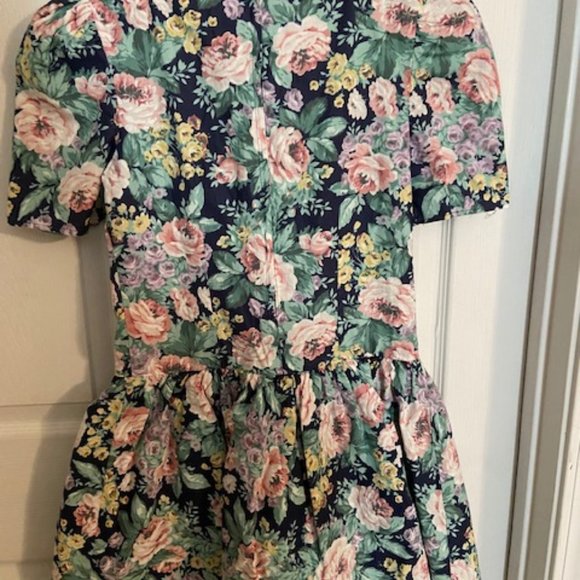 Vintage My Michele flowered girl's dress - Picture 2 of 3